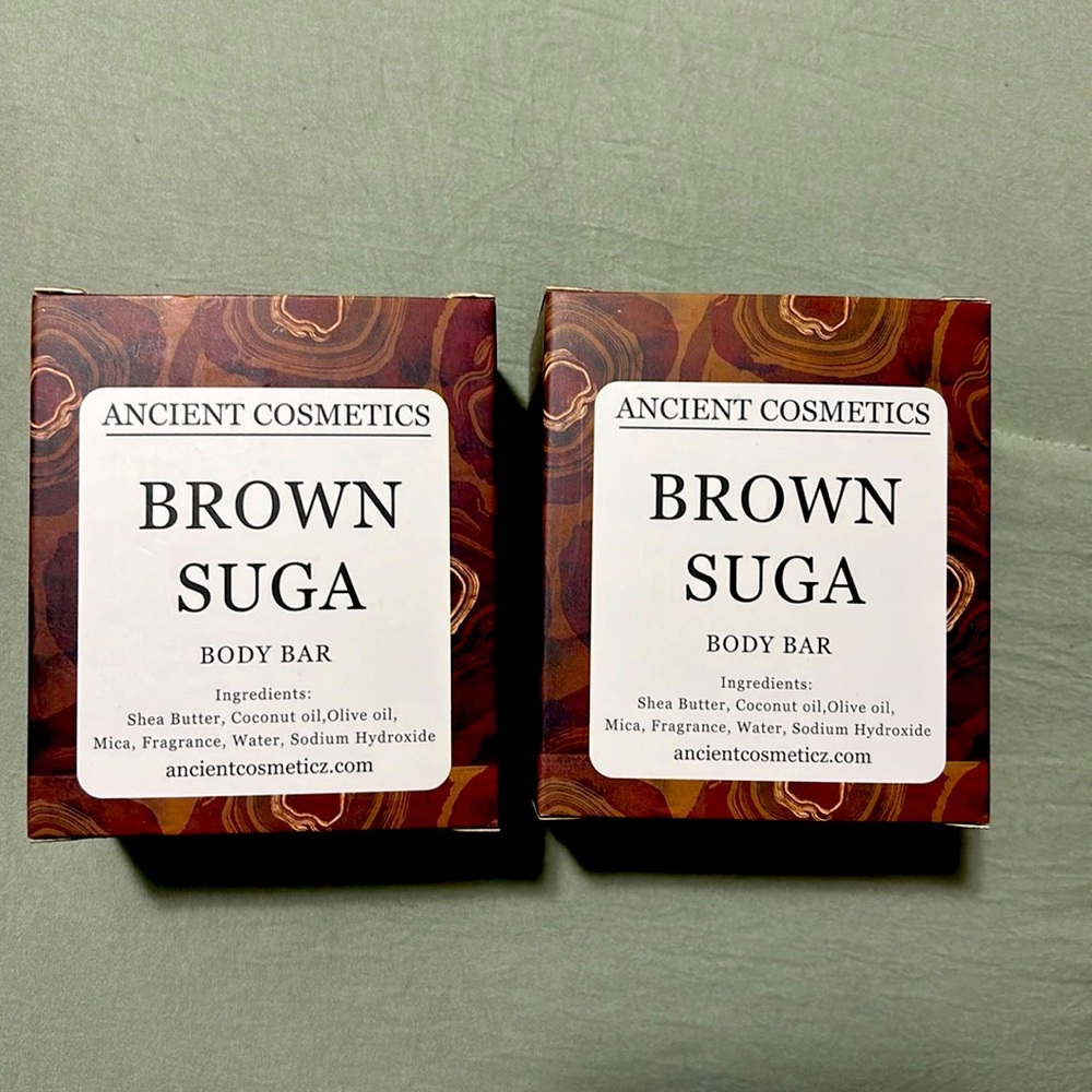 Ancient Cosmetics Body Bars - Brown Suga, Set of 2